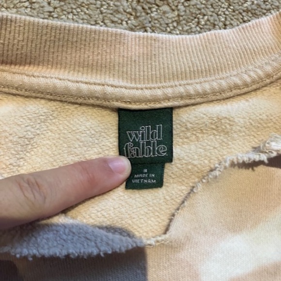 Wild Fable small crop sweatshirt tan - Picture 2 of 4